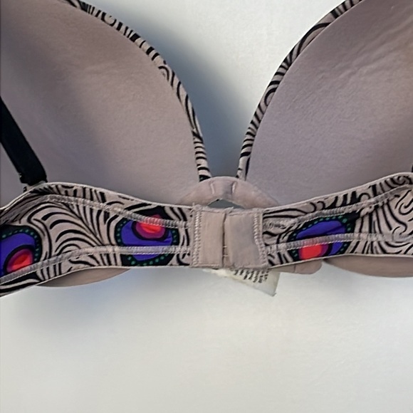 CALVIN KLEIN peacock feather print padded bra - Picture 6 of 11